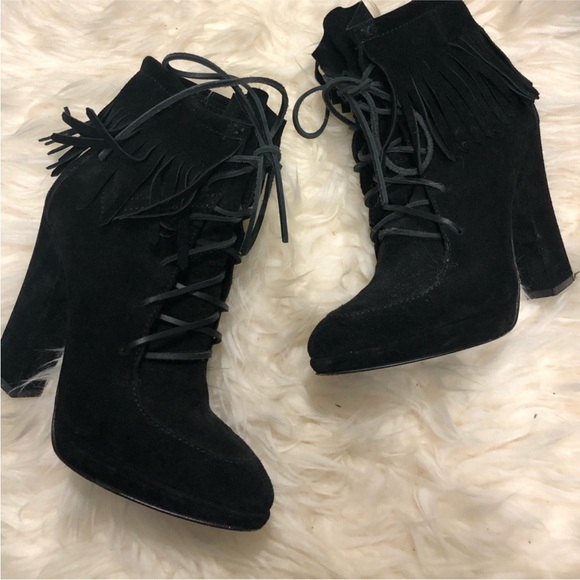 Giuseppe Zanotti Suede Ankle Lace-Up Boots - Picture 2 of 5